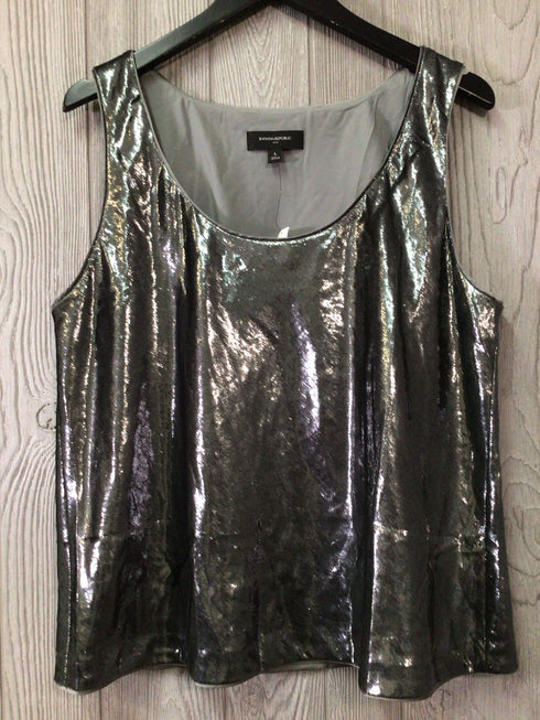 Banana Republic Metallic Tank Top Size Large New Pre-owned