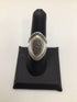 Silver Long Oval Ring