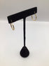 10k Yellow Gold Twisted Hoop 5/8" Vintage Earrings