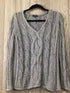Lafayette 148 Sweater cable Metallic Size Medium