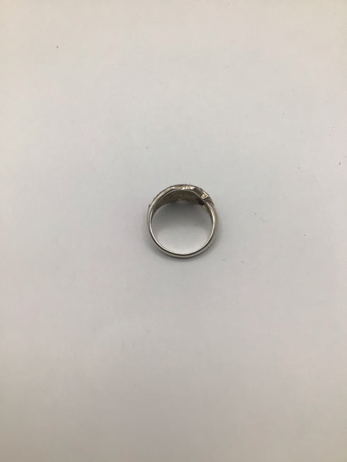 Art Deco Fan Marcasite Ring Sterling sz 8.25