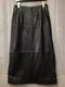 Terry Lewis Leather Pencil Midi Skirt Size Medium