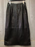 Terry Lewis Leather Pencil Midi Skirt Size Medium