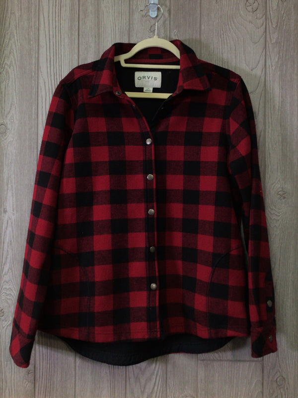 Orvis Flannel Jacket Size Large