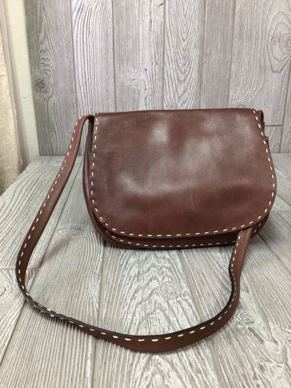 Adrienne Vittadini Messenger Leather vintage Purse