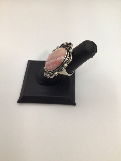 Rhodochrosite Ring sz 7